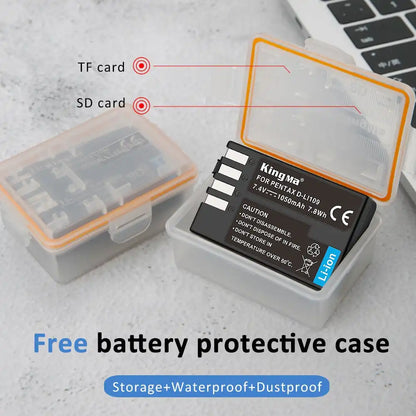 KingMa D-Li109 | Pentax | 1050mAh | Replacement Battery - 5