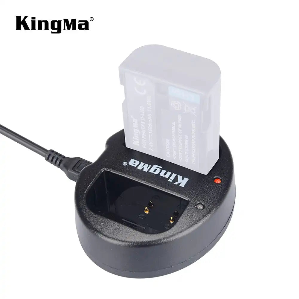 KingMa D-Li90 Charger | Pentax | Dual Slot | LED - 4