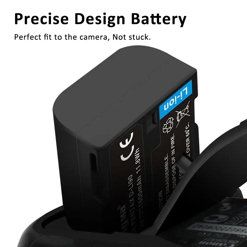 KingMa D-Li90 | Pentax | Camera Replacement Battery | 1600mAh | 3