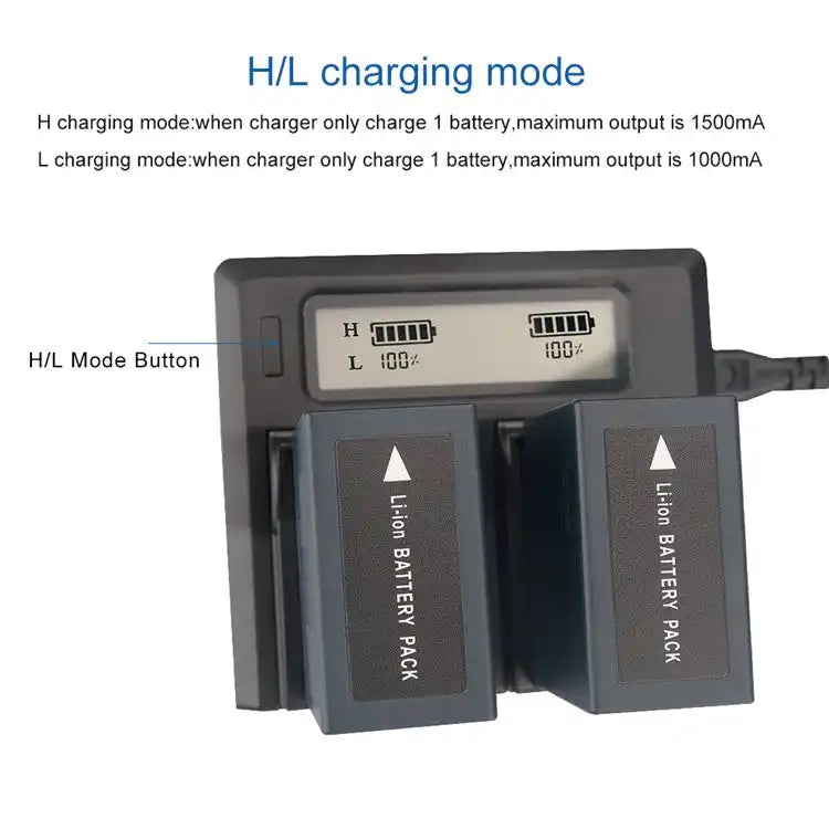 KingMa D07S / D08S / D16S / D28S / D54S Smart AC/DC Charger | Panasonic | Dual Slot - 4