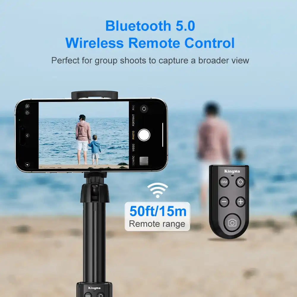 KingMa Detachable Bluetooth Selfie Stick Tripod | iPhone - 4