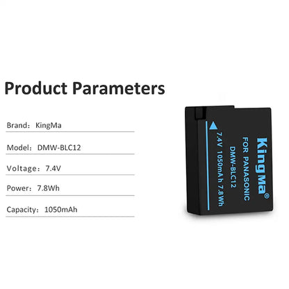 KingMa DMW-BLC12 | Panasonic | 1050mAh | Replacement Battery - 3