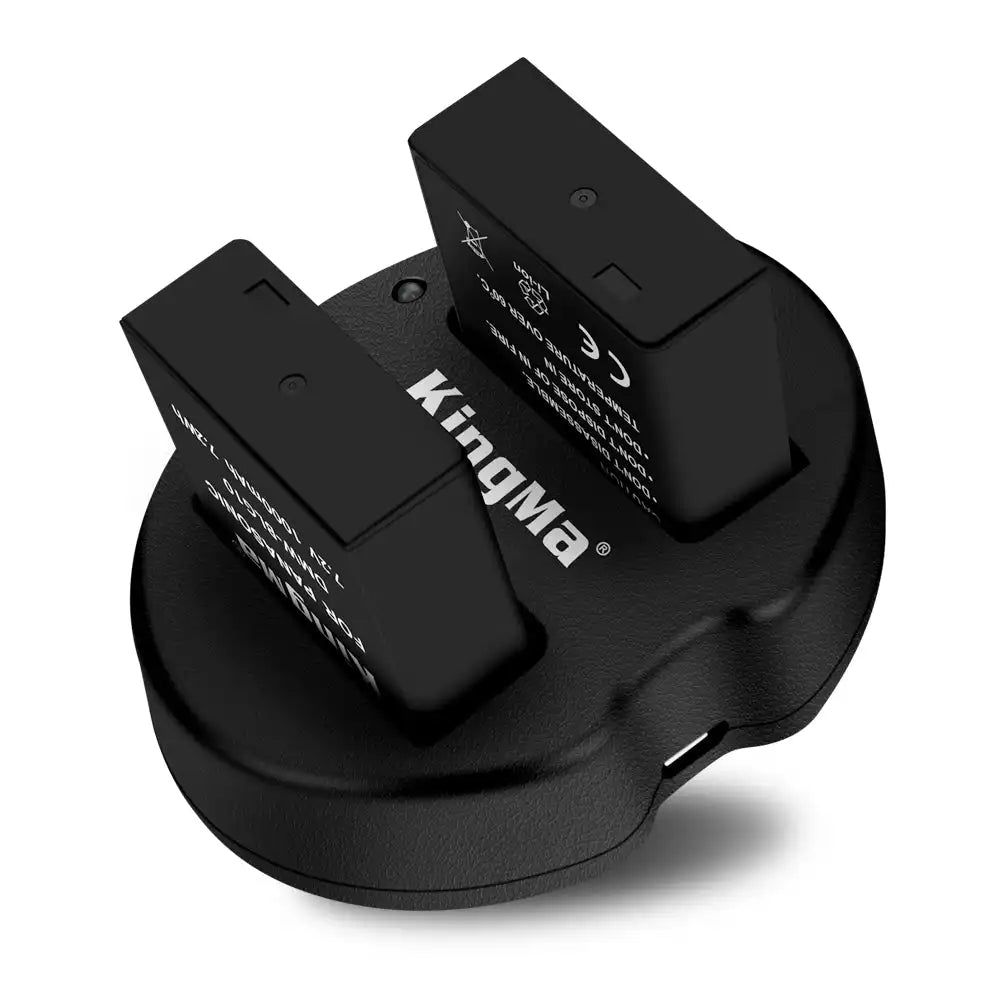 KingMa DMW-BLE9 / DMW-BLG10 Set | Panasonic | 1000mAh Battery | Dual Slot Charger | LED - 3