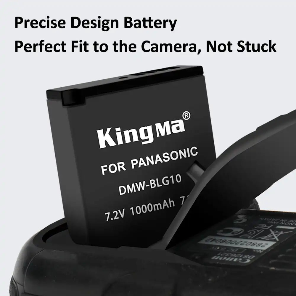 KingMa DMW-BLE9 / DMW-BLG10 Set | Panasonic | 1000mAh Battery | Dual Slot Charger | LED - 5