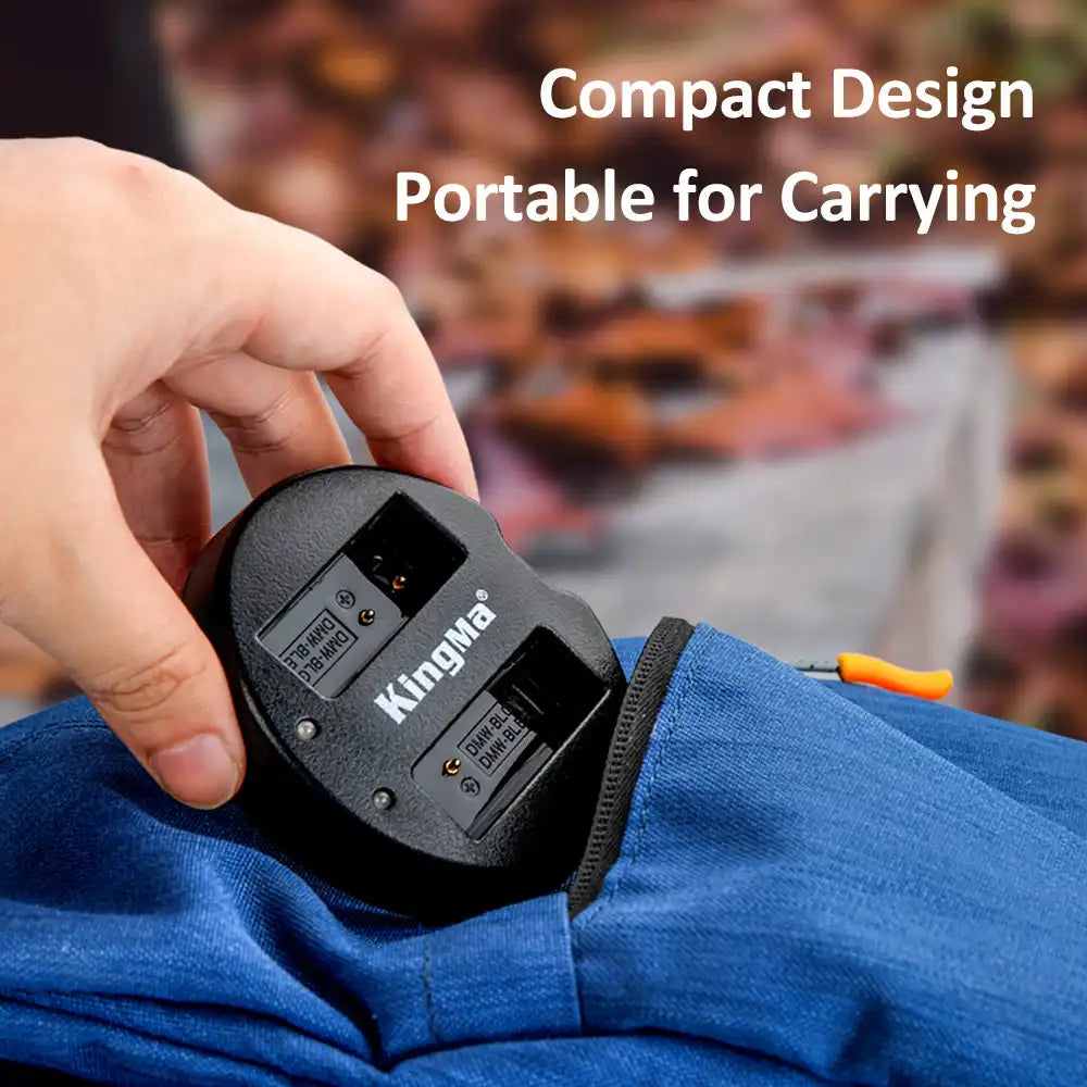 KingMa DMW-BLE9 / DMW-BLG10 Set | Panasonic | 1000mAh Battery | Dual Slot Charger | LED - 6