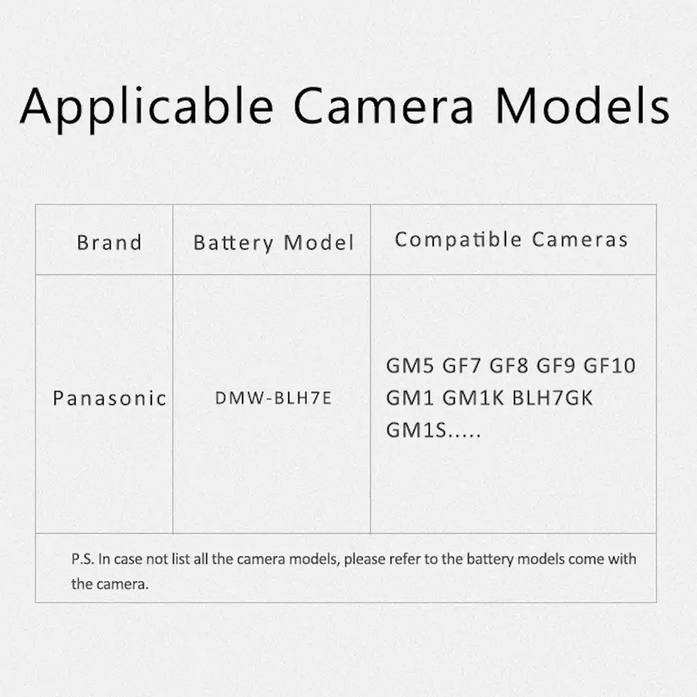 KingMa DMW-BLH7E | Panasonic | 600mAh | Replacement Battery - 3
