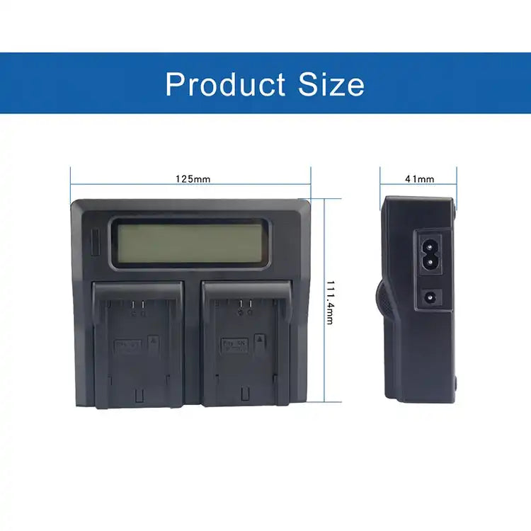 KingMa EN-EL15 Smart AC DC Charger | Nikon | Dual Slot | LCD Display - 4