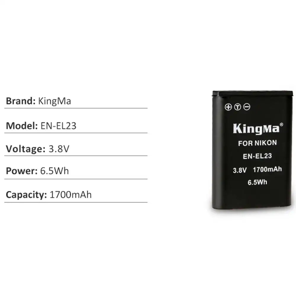 KingMa EN-EL23 | Nikon | 1700mAh | Replacement Battery - 4