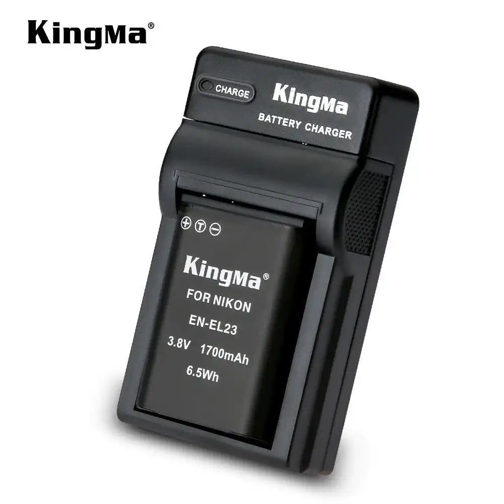 KingMa EN-EL23 Set | Nikon | 1700mAh Battery | Single Charger | LED - 2