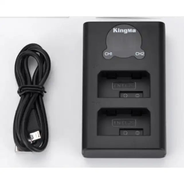 KingMa EN-EL25 Battery Charger | Nikon | Dual Slot LCD Display - 4
