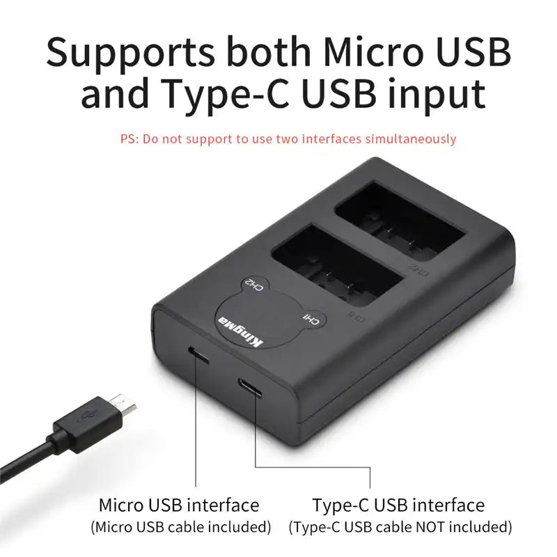 KingMa EN-EL25 Battery Charger | Nikon | Dual Slot LCD Display - 3