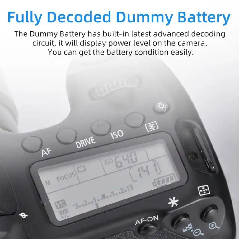 KingMa EN-EL25 Dummy Battery with AC Power Adapter | Nikon Z50 / Z-FC | DC Connector Version - 4