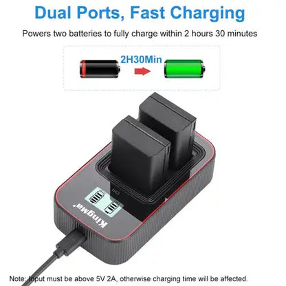 KingMa EN-EL25 Set | Nikon | 1200mAh Battery | Dual Charger | LCD - 3