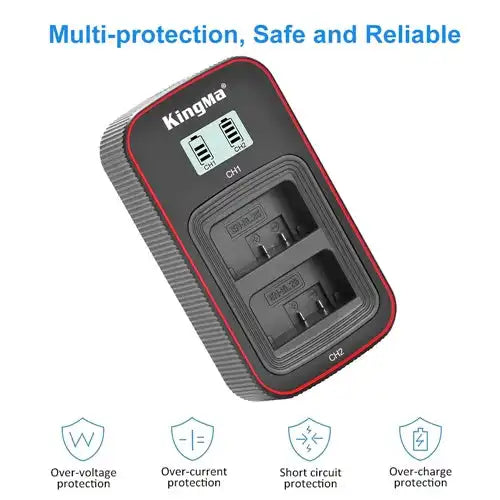 KingMa EN-EL25 Set | Nikon | 1200mAh Battery | Dual Charger | LCD - 4