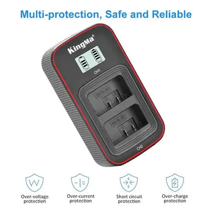 KingMa EN-EL25 Set | Nikon | 1200mAh Battery | Dual Charger | LCD - 4