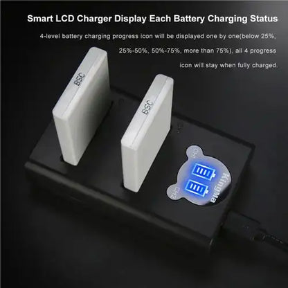 KingMa EN-EL5 Set | Nikon | 1180mAh Battery | Dual Charger - 4