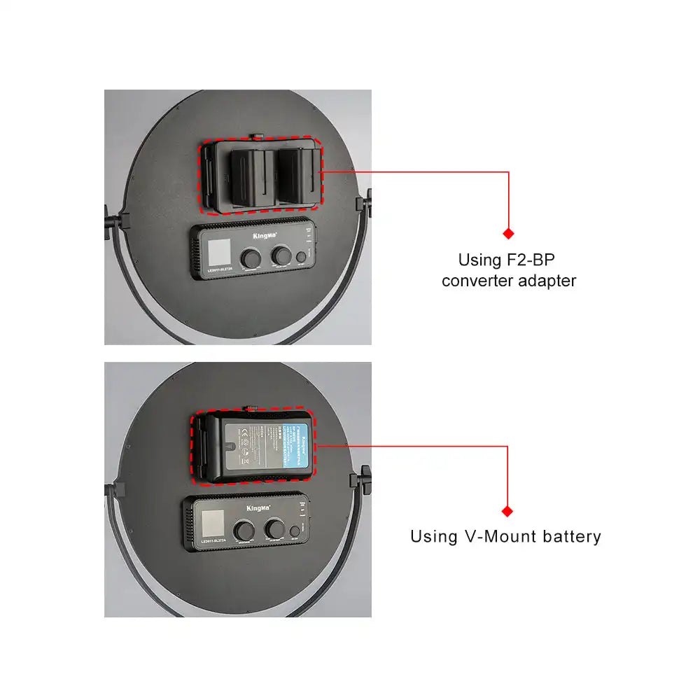 KingMa F2-BP Adapter | V-Mount | NP-F Series Battery | Dual Slots - 5