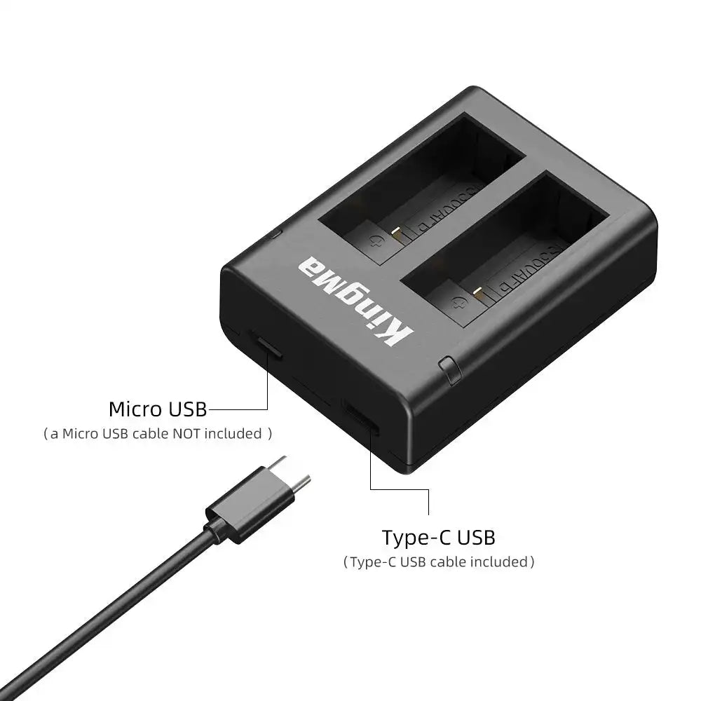 KingMa Insta360 Ace / Ace Pro Replacement Charger | Dual Slot | LED Indicator - 3