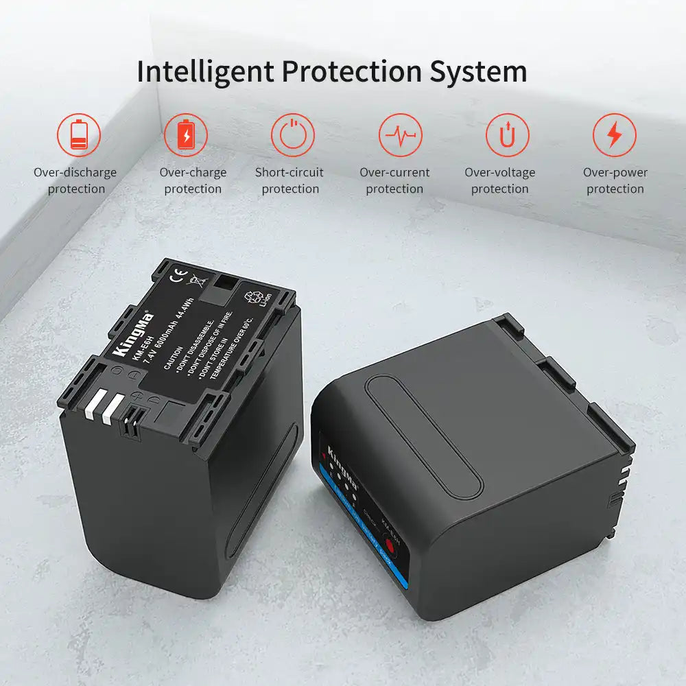 Kingma KM-E6H | BlackMagic | 6000mAh | Rechargeable Battery - 6