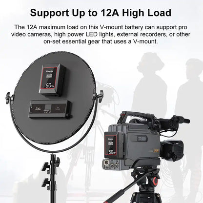 KingMa KM-VK50 | V-Mount | 3500mAh | 50Wh | Rechargeable Battery | LCD Display - 4