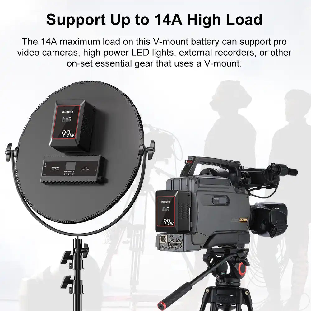KingMa KM-VK99 | V-Mount | 6700mAh | 99Wh | Rechargeable Battery | LCD Display - 4