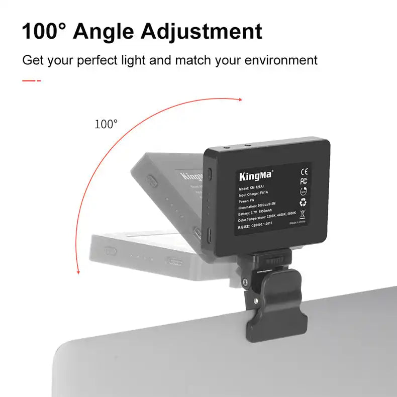 KingMa KM128AI Clip | Pocket LED Light | Built-in Battery - 4