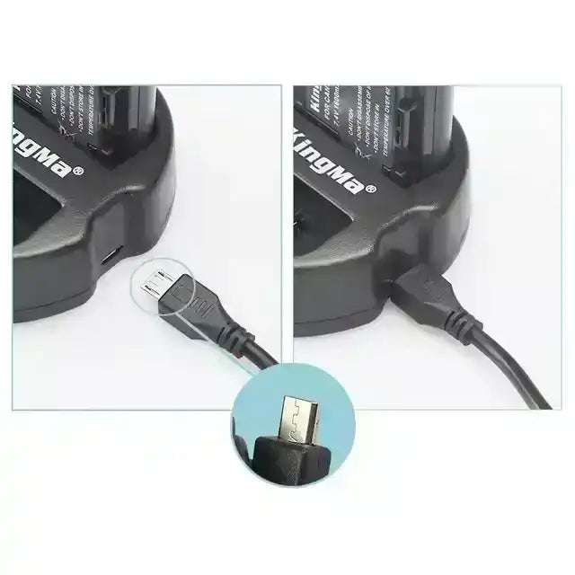 KingMa LP-E10 Charger | Canon | Dual Slot | LED - 3