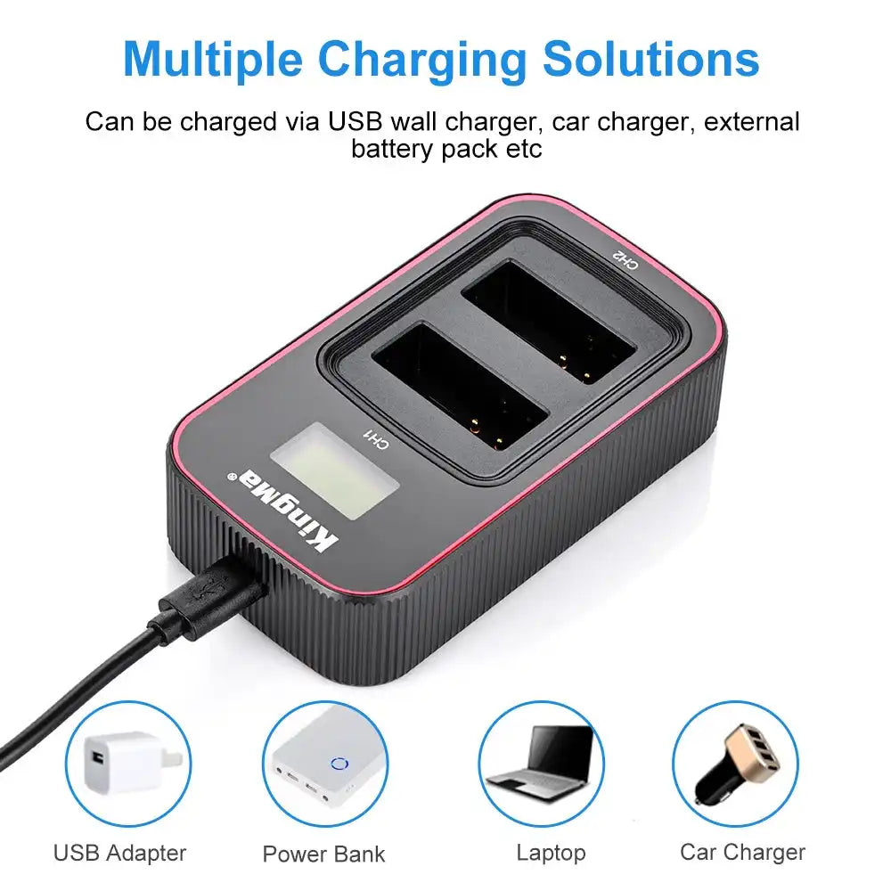 KingMa LP-E12 Set | Canon | 750mAh Battery | Dual Slot Fast Charger - 5