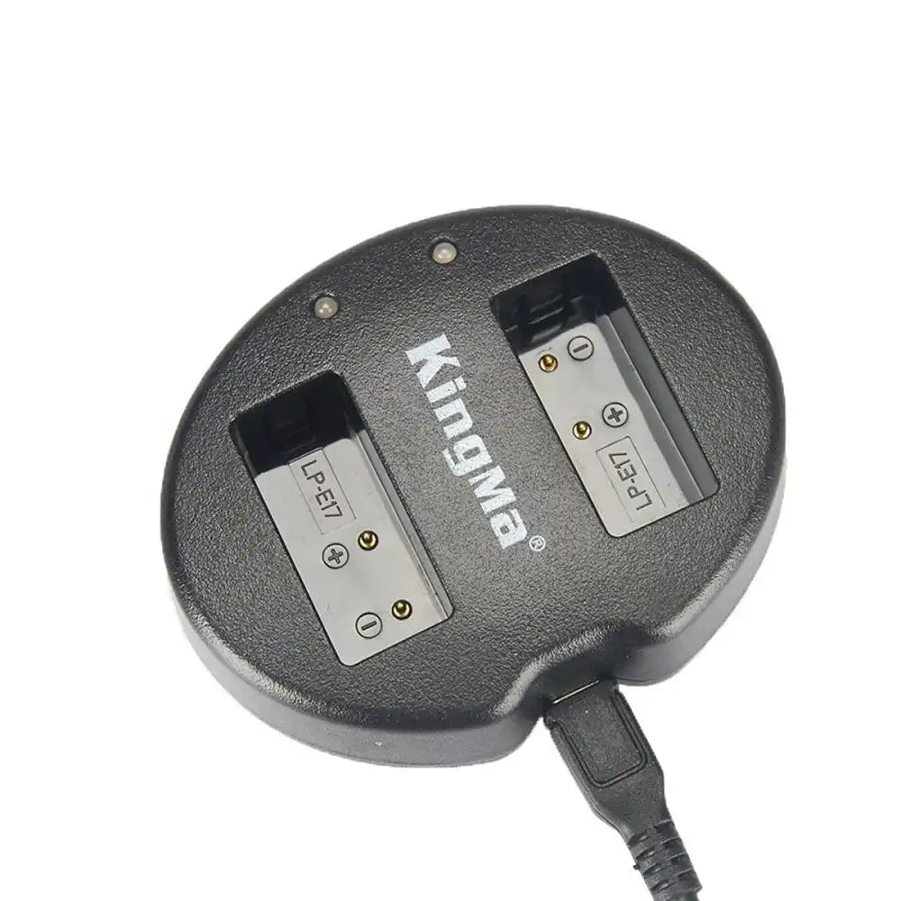 KingMa LP-E17 Charger | Canon | Dual Slot | LED - 2