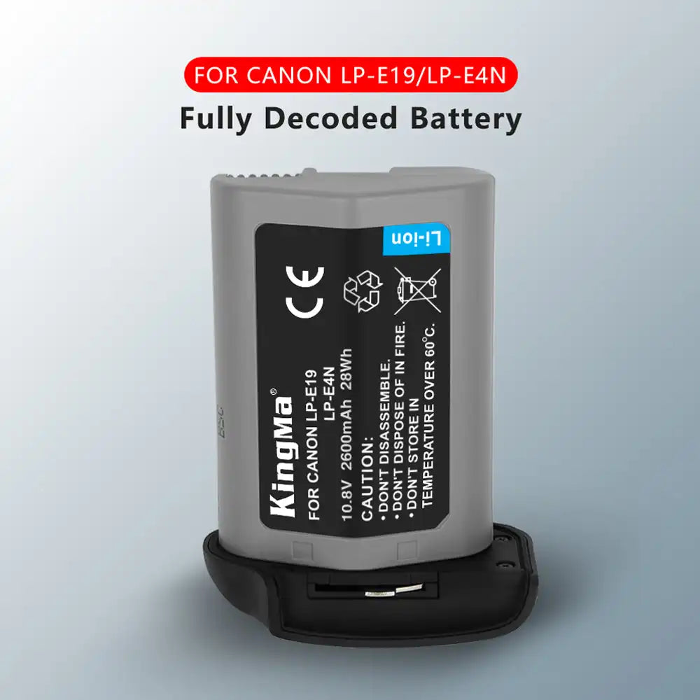 KingMa LP-E19 & LP-E4N | Canon | 2600mAh | Replacement Battery - 4