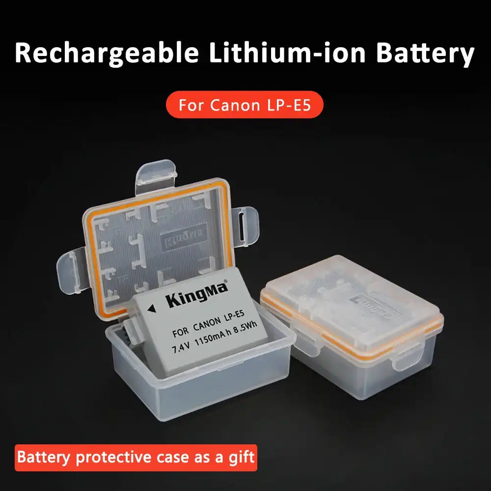 KingMa LP-E5 | Canon | 1150mAh | Replacement Battery | Fully Decoded - 5