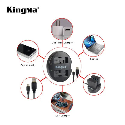 KingMa LP-E5 Charger and Battery Set for Canon LPE5 / LP-E5 Type Cameras - 6