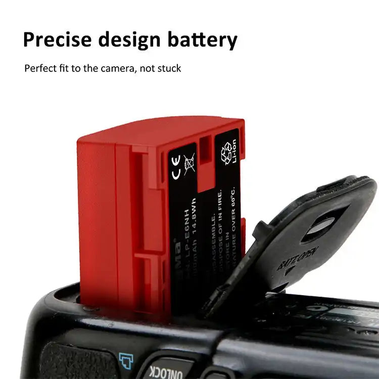 KingMa LP-E6NH | Canon | 2400mAh | Replacement Battery | Fully Decoded - 3