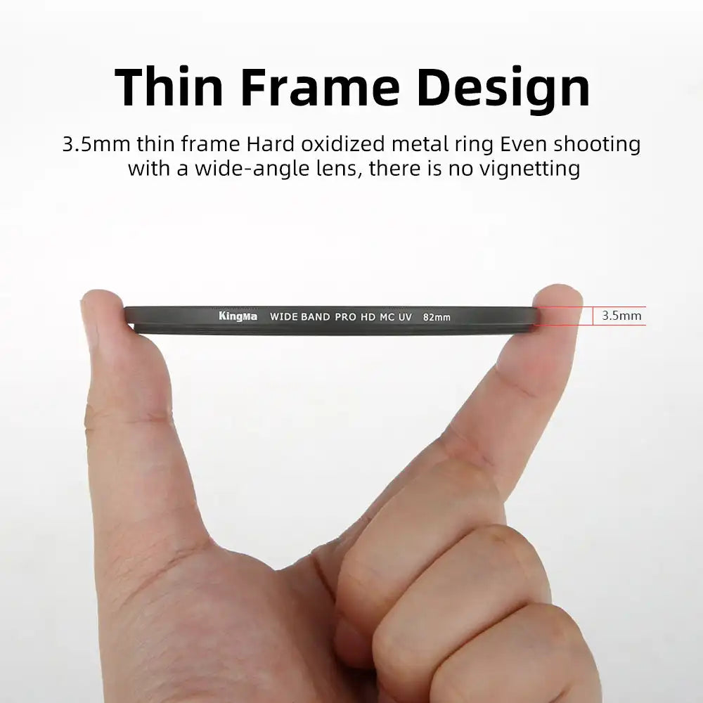 KingMa MCUV Filter | Sony Nikon & Canon | 49-82mm - 2