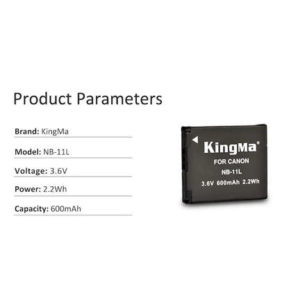 KingMa NB-11L | Canon | 600mAh | Replacement Battery - 4