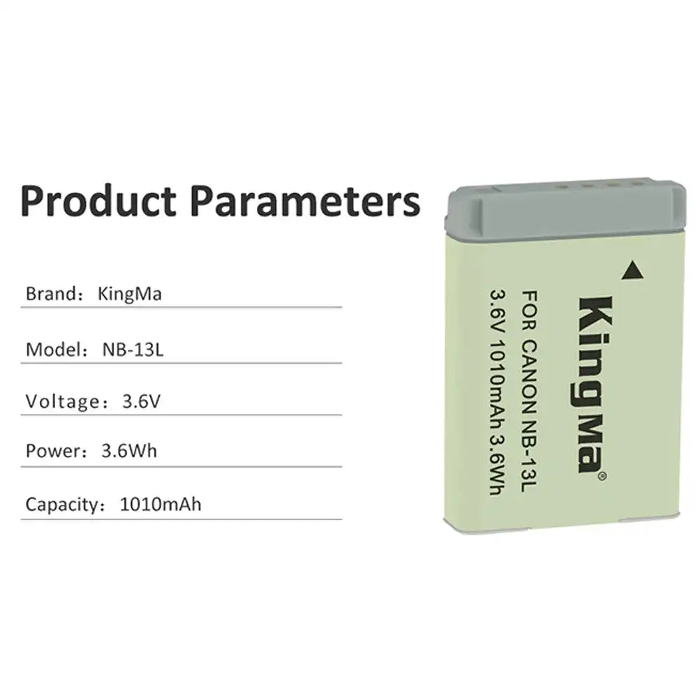KingMa NB-13L | Canon | 1010mAh | Replacement Battery - 4