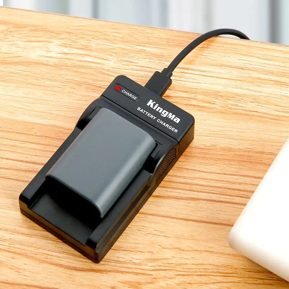 KingMa NB-2LH & NB-2L Set | Canon | 700mAh Battery | Single Charger | LED - 4