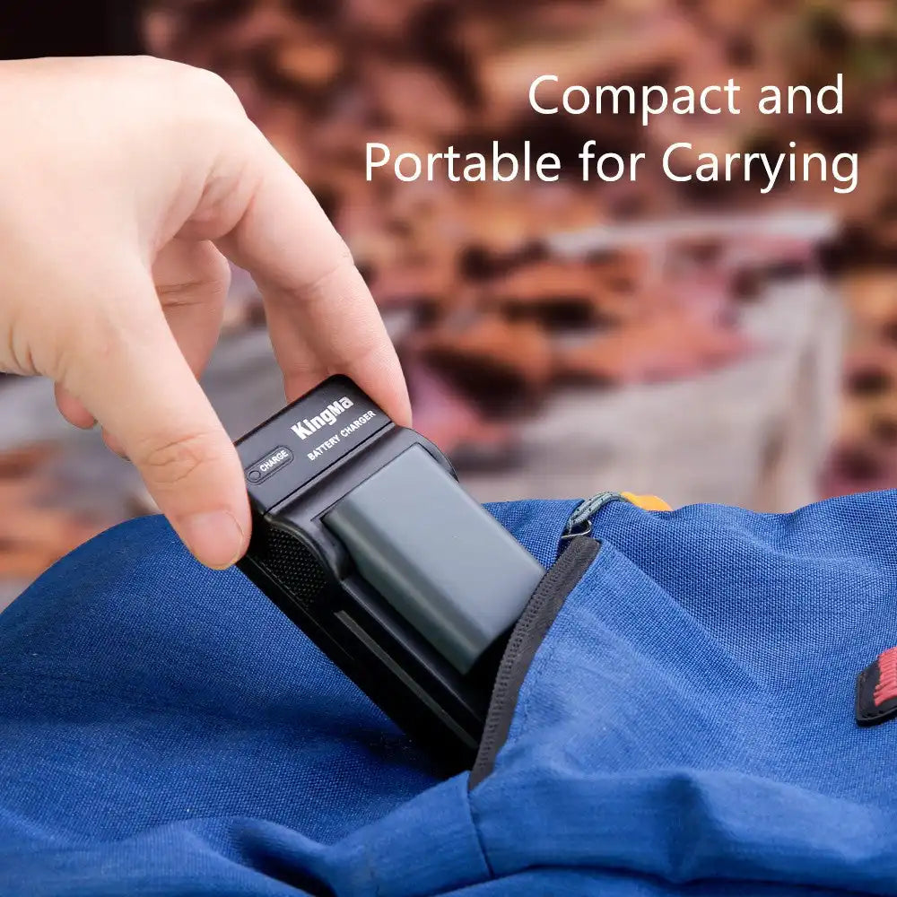 KingMa NB-2LH & NB-2L Set | Canon | 700mAh Battery | Single Charger | LED - 5