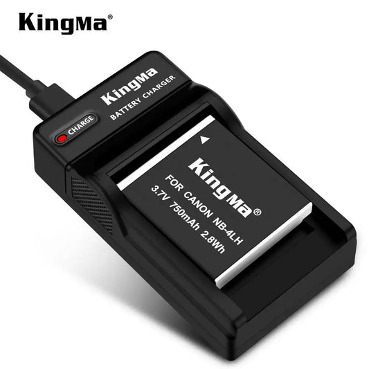 KingMa NB-4LH & NB-4L Set | Canon | 750mAh Battery | Single Charger | LED - 2