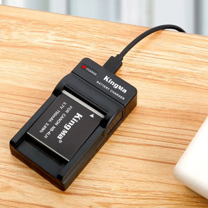 KingMa NB-4LH & NB-4L Set | Canon | 750mAh Battery | Single Charger | LED - 3