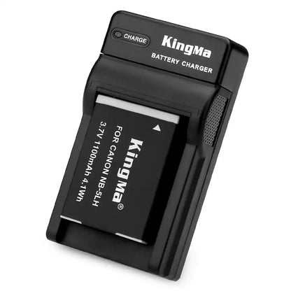KingMa NB-5LH & NB-5L Set | Canon | 1100mAh Battery | Single Charger | LED - 2