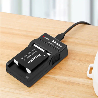 KingMa NB-6LH & NB-6L Set | Canon | 1000mAh Battery | Single Charger | LED - 4