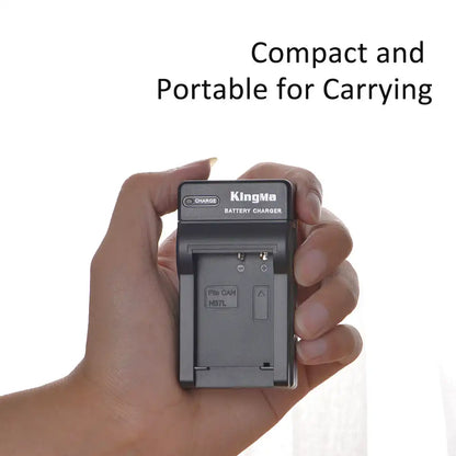 KingMa NB-7L Set | Canon | 1100mAh Battery | Single Charger | LED - 5