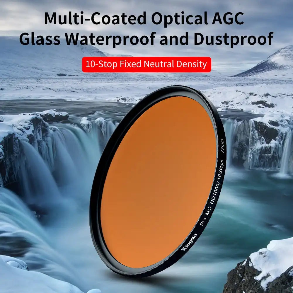 KingMa ND1000 Super thin Multi-Coated Lens Filter | 10 Stop Neutral Density Filter - 6