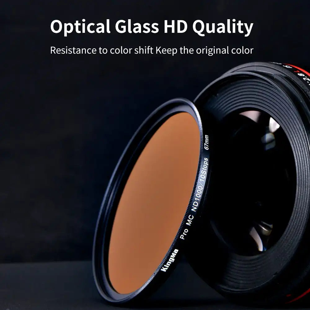 KingMa ND1000 Super thin Multi-Coated Lens Filter | 10 Stop Neutral Density Filter - 3