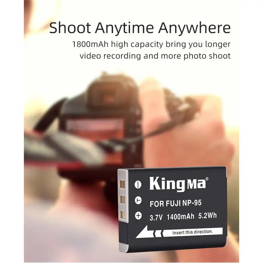 KingMa NP-95 | Fujifilm | 1400mAh | Replacement Battery - 5