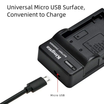 KingMa NP-95 Set | Fujifilm | 1400mAh Battery | Single Charger | LED - 4