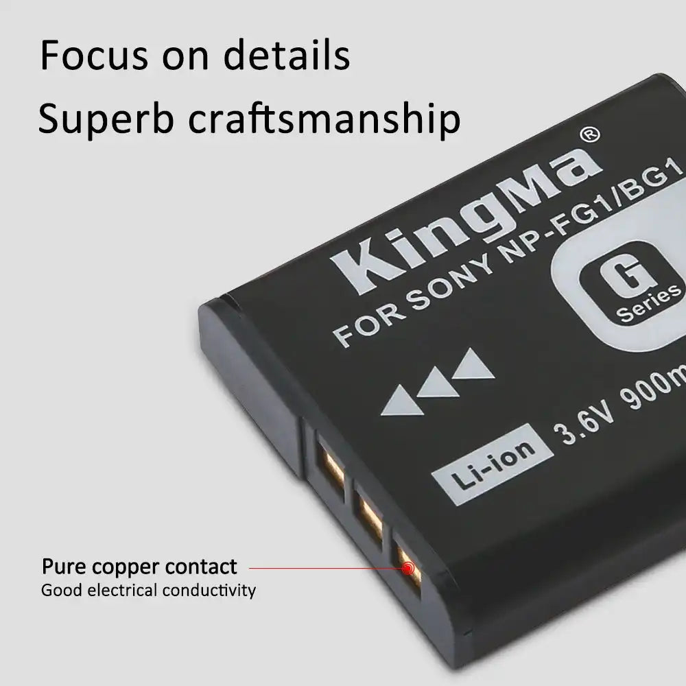 KingMa NP-BG1 & NP-FG1 | Sony | 900mAh | Replacement Battery - 3