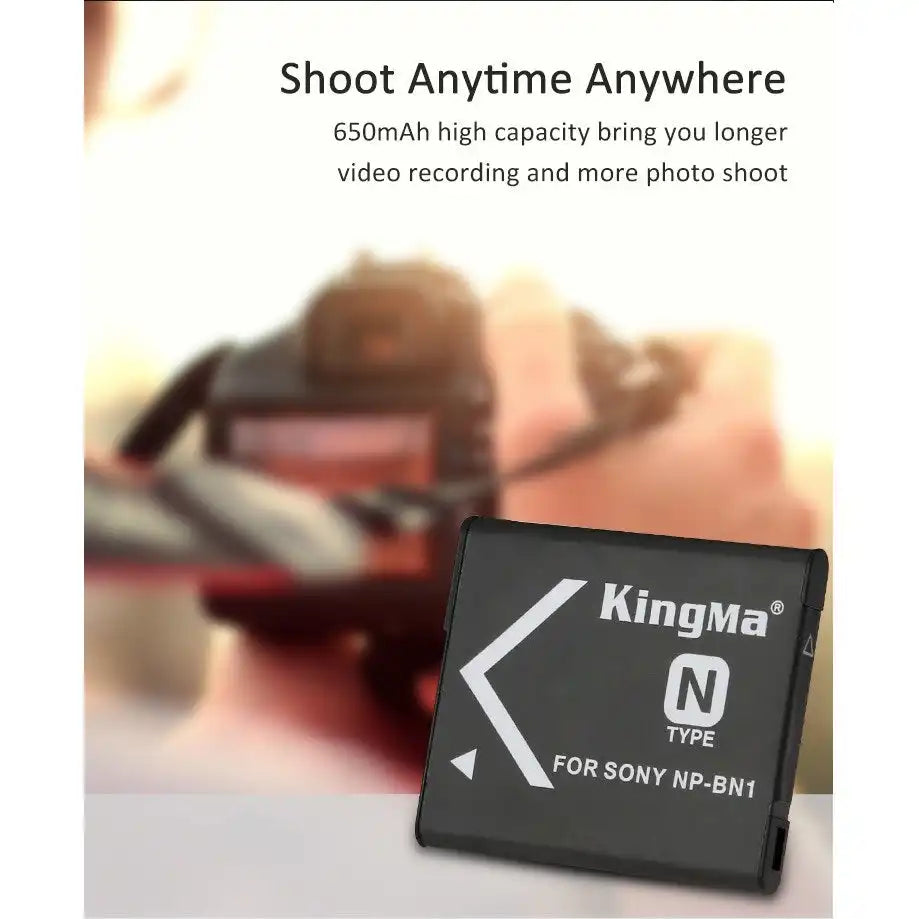 KingMa NP-BN1 | Sony | 650mAh | Replacement Battery - 3