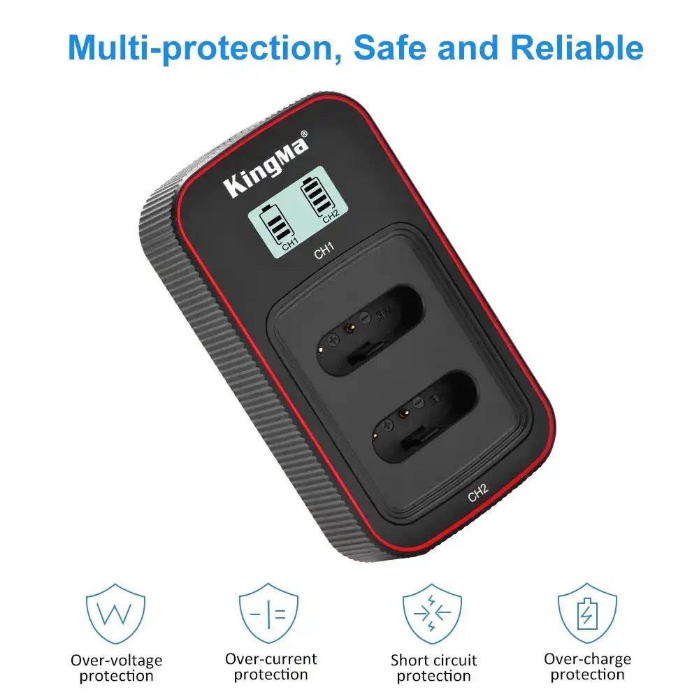 KingMa NP-BX1 Set | Sony | 1090mAh Battery | Dual Charger | LCD - 4